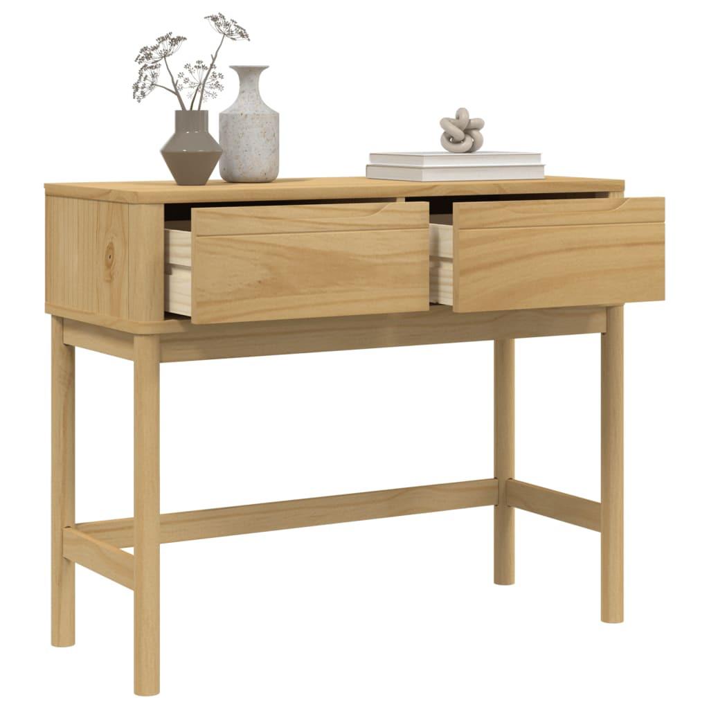 VidaXL Table console bois de pin  