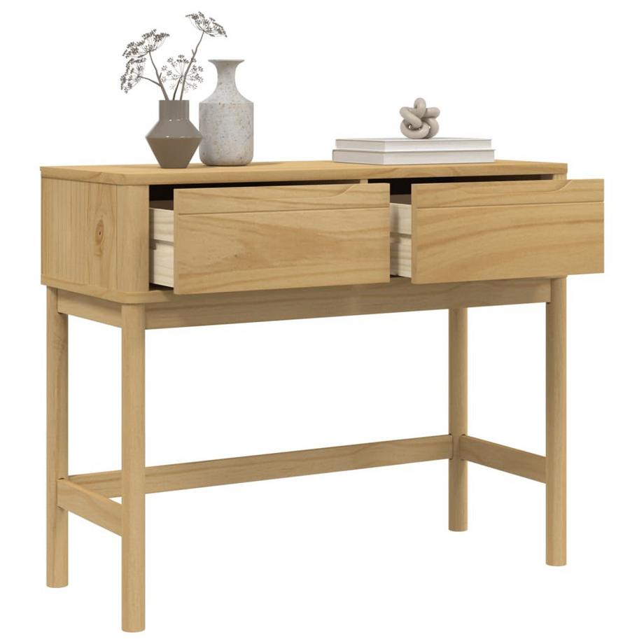 VidaXL Table console bois de pin  