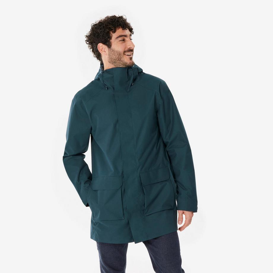 Veste de randonnée longue imperméable