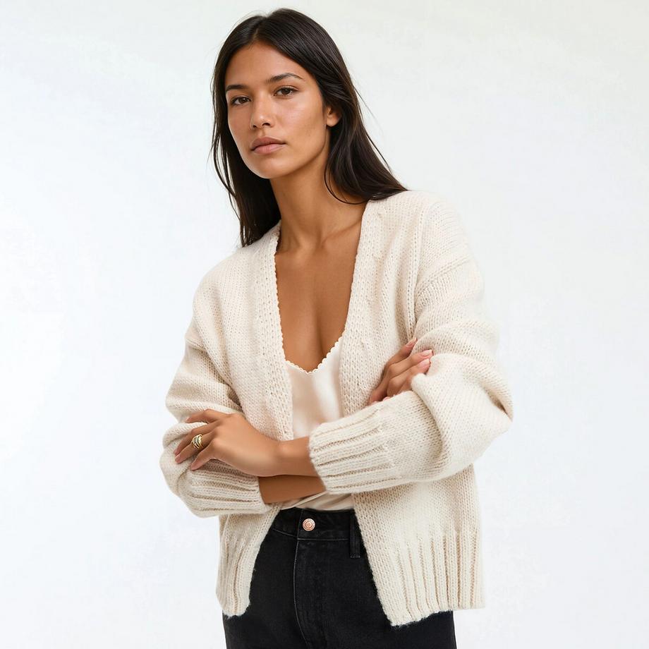 La Redoute Collections Cardigan in maglia grossa  