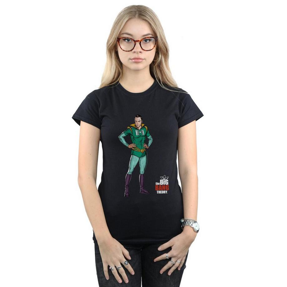 The Big Bang Theory Sheldon Cooper T-Shirt Supereroe  