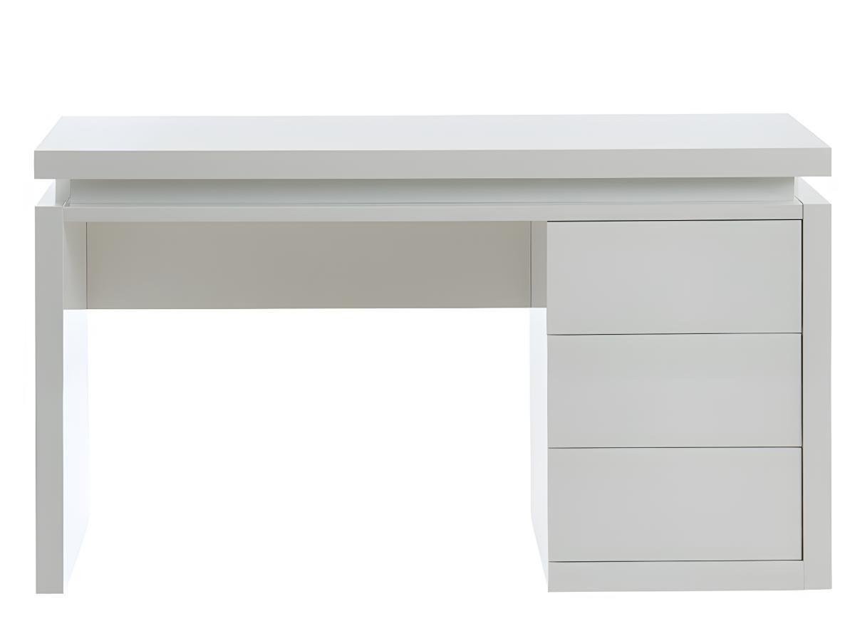 Vente-unique Schreibtisch mit 3 Schubladen LEDBeleuchtung MDF EMERSON  