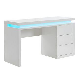 Vente-unique Schreibtisch mit 3 Schubladen LEDBeleuchtung MDF EMERSON  