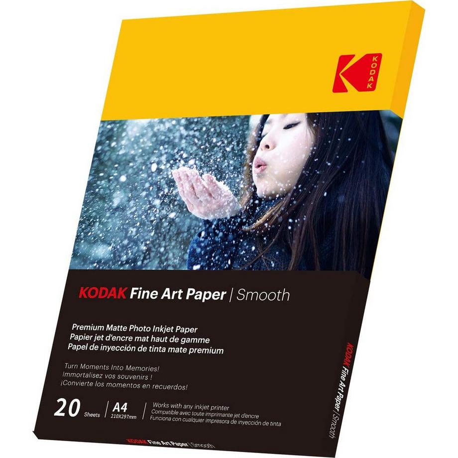 Kodak KODAK 21 x 29,7 cm mattes, glattes Fotopapier, 230 g/m², 20 Blatt  