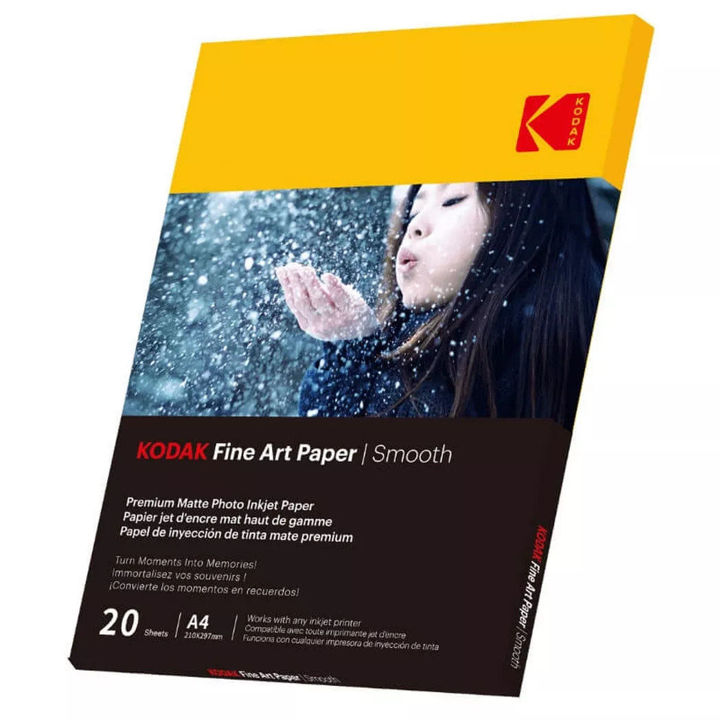 Kodak – 21 x 29,7 cm mattes, glattes Fotopapier, 230 g/m², 20 Blatt, One Size