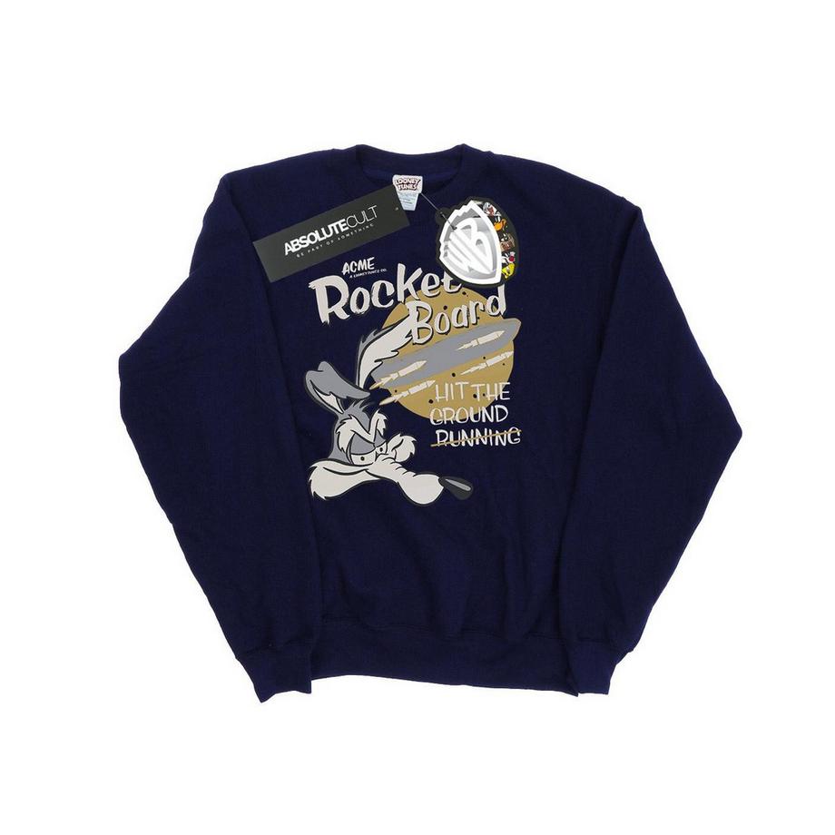 LOONEY TUNES Rocket Board Print Sweatshirt  