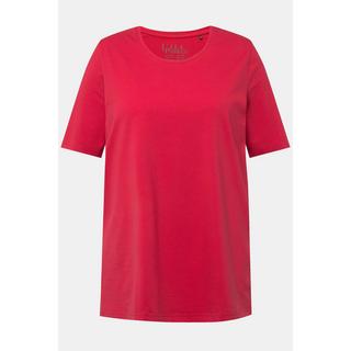 Ulla Popken  T-Shirt, A-Linie, Rundhalsausschnitt, Halbarm 