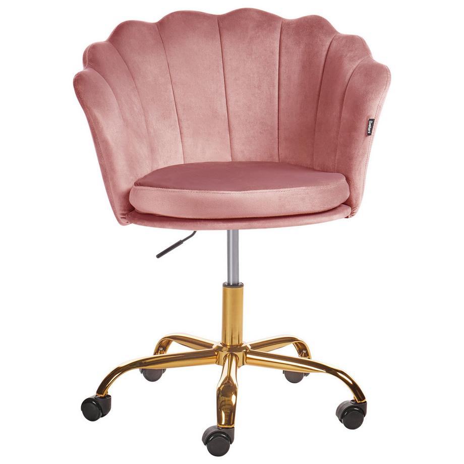 Beliani Chaise de bureau en Velours Glamour MONTICELLO  