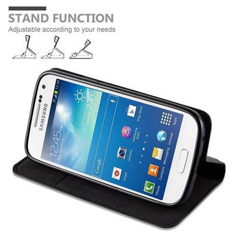Cadorabo  Housse compatible avec Samsung Galaxy S4 MINI - Coque de protection avec fermeture magnétique, fonction de support et compartiment pour carte 