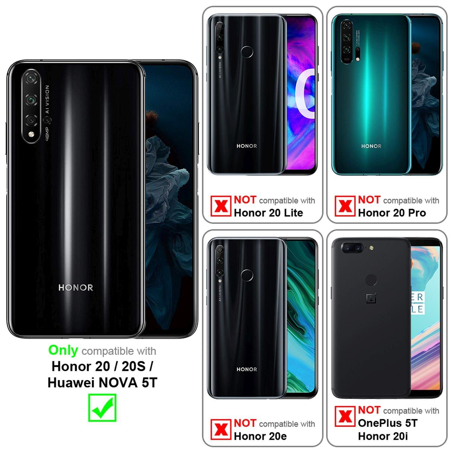 Cadorabo  Hülle für Honor 20 / 20S / Huawei NOVA 5T Magnetverschluss, Kartenfach 