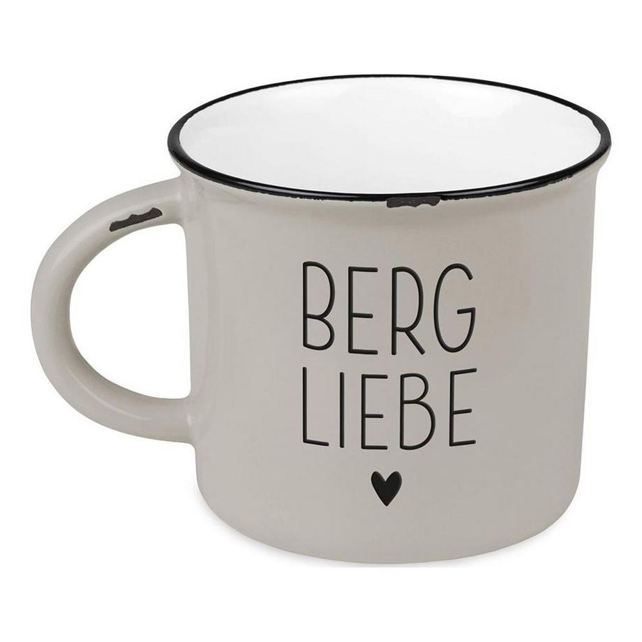 Grafik Werkstatt Atelier graphique Vintage Tasse Bonheur de montagne Amour de montagne  