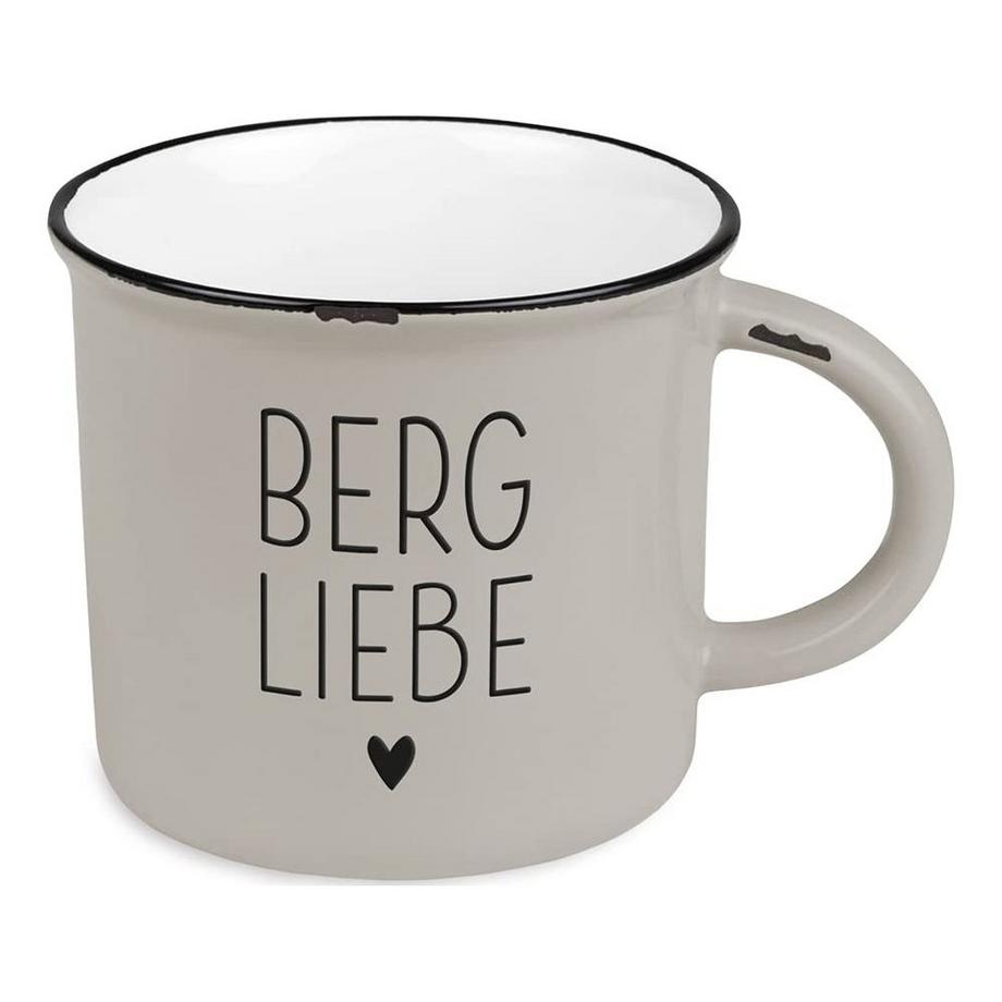 Grafik Werkstatt Atelier graphique Vintage Tasse Bonheur de montagne Amour de montagne  
