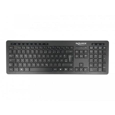 DeLock  12004 clavier USB QWERTZ Allemand Noir 