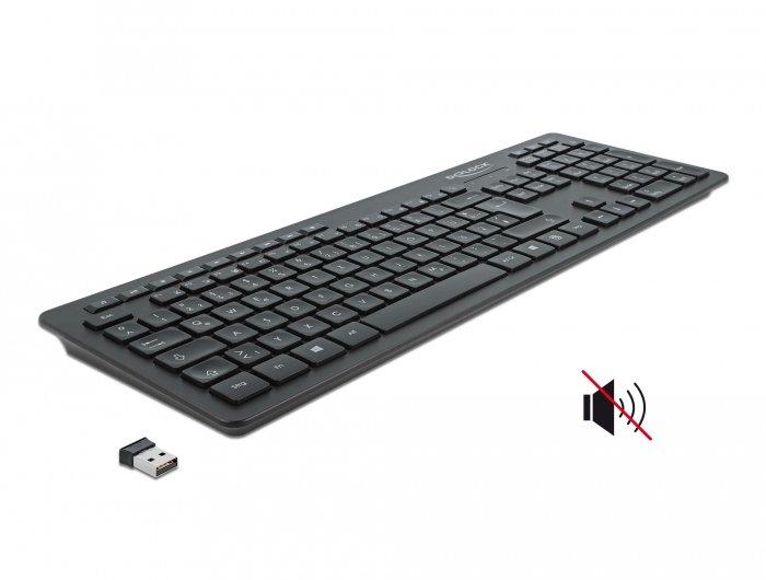 DeLock  12004 clavier USB QWERTZ Allemand Noir 