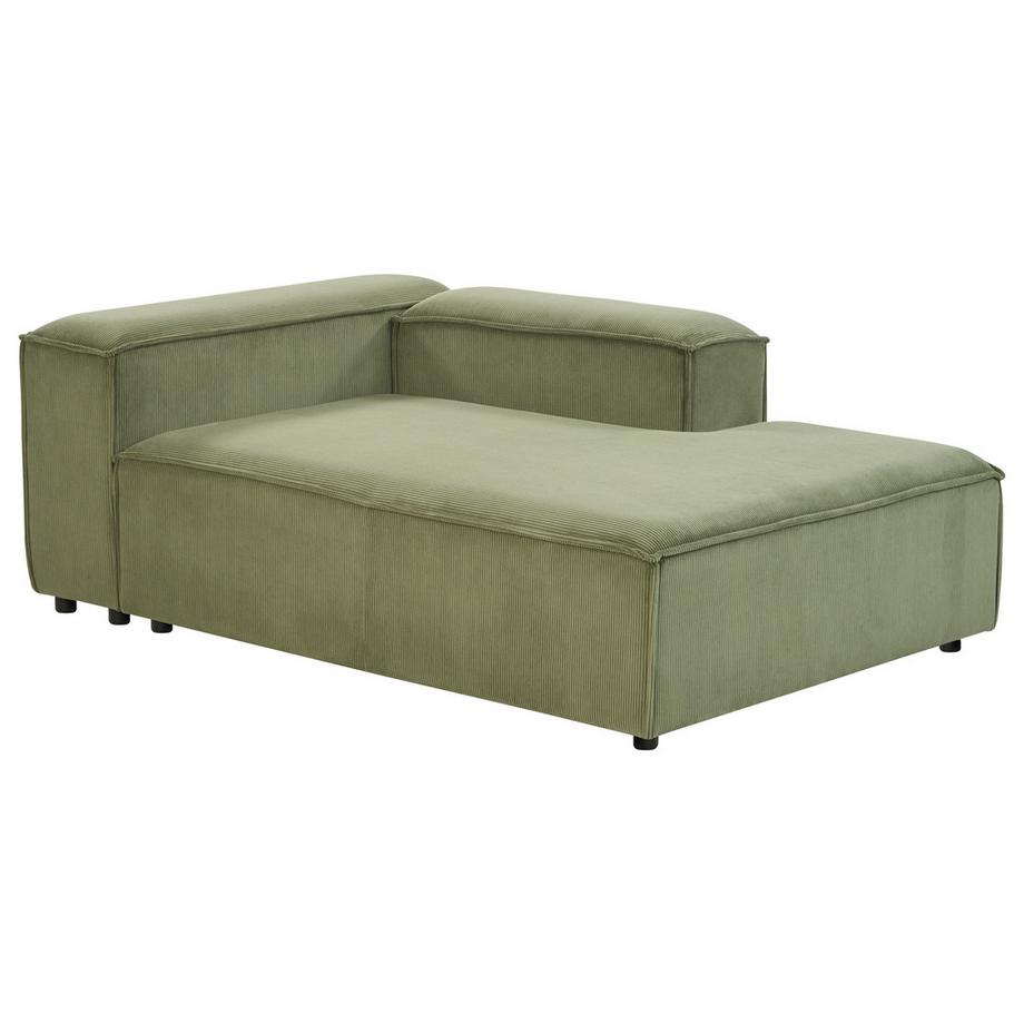 Beliani Linksseitige Chaiselongue aus Cord  ARDAL  