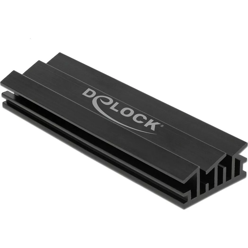 DeLock - M.2-Kühlkörper, Schwarz, 120X120X25M