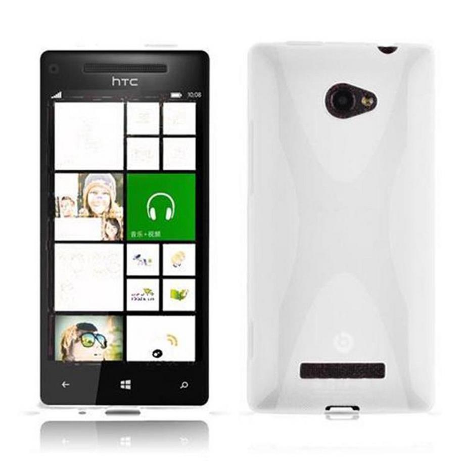 Cadorabo  Hülle für HTC Windows Phone 8X TPU Silikon im X-Line Design 