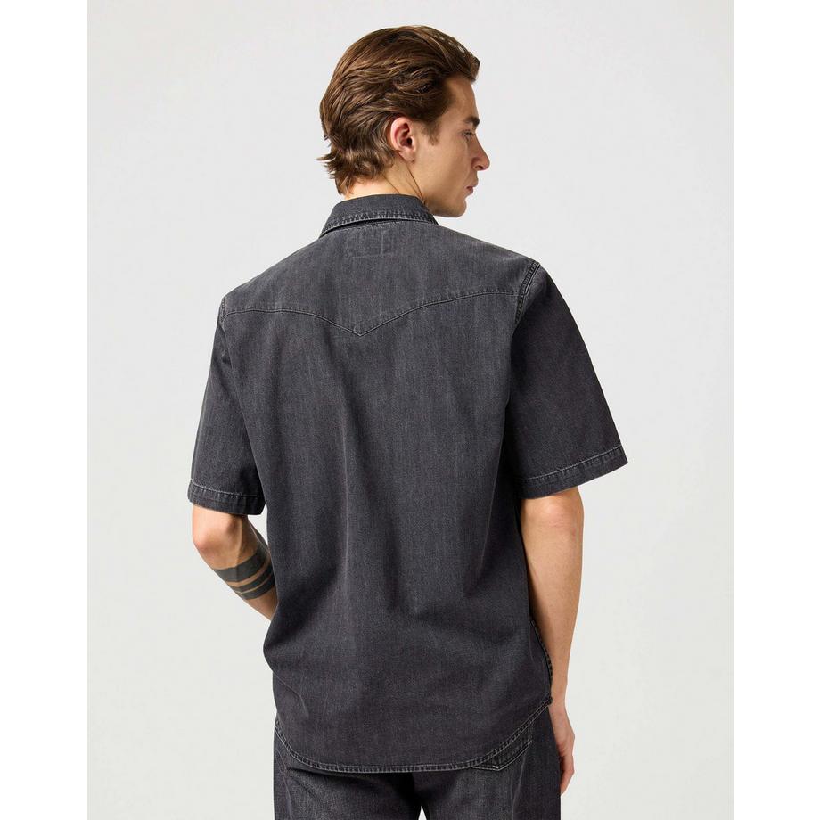 Wrangler Kurzarm Western Jeanshemd  