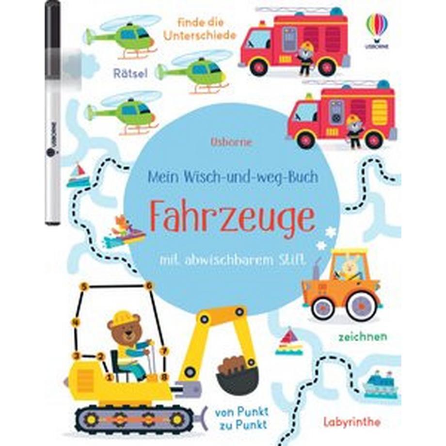 Usborne  Mein Wisch-und-weg-Buch: Fahrzeuge 