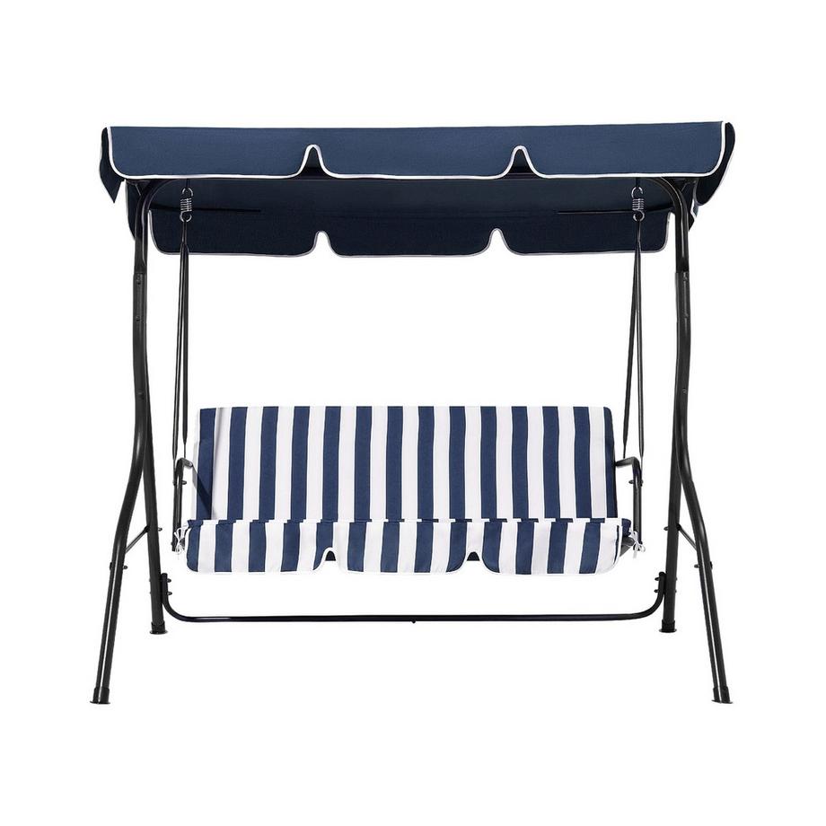 Beliani Dondolo da giardino en Tessuto Retrò CHAPLIN  