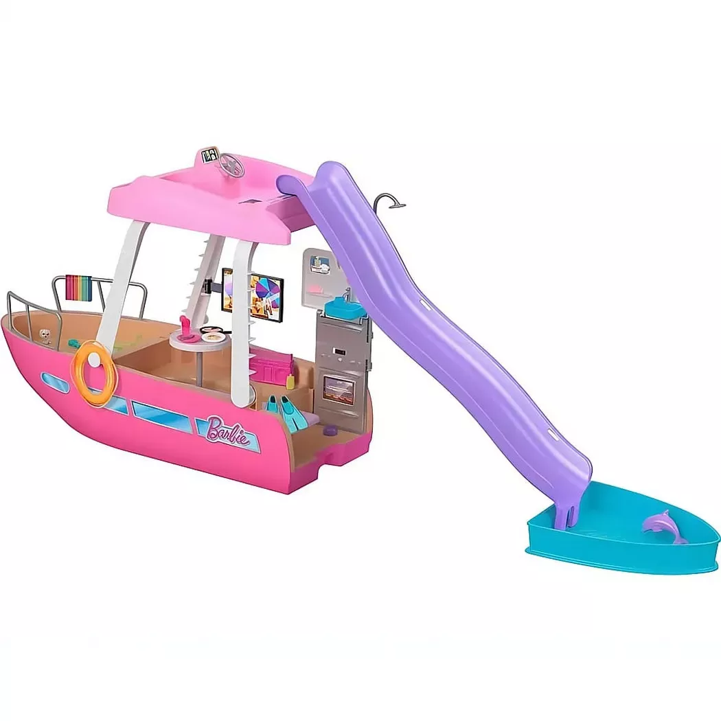 Barbie - Fahrzeuge Traumboot mit Rutsche