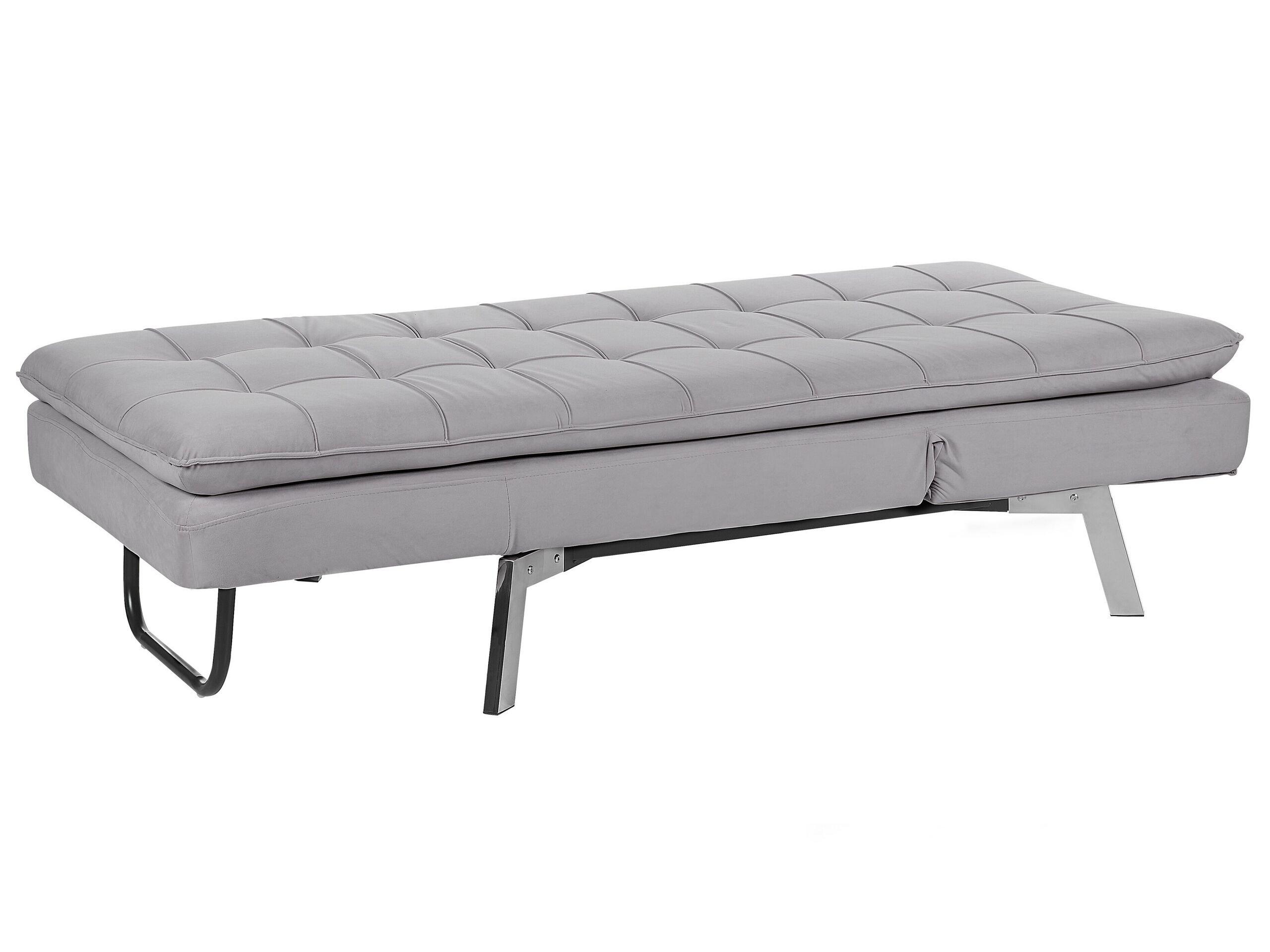 Beliani Chaise longue en Velours Moderne LOIRET  