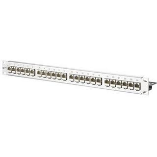 METZ CONNECT  E-DAT modul 24x8(8) 1HE Patchfeld Cat.6A, Edelstahl 