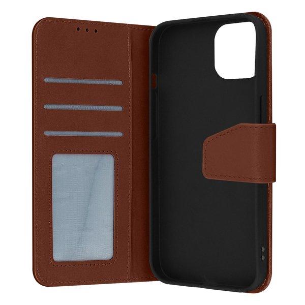 Avizar  Etui Folio Cuir iPhone 14 Pro Marron 