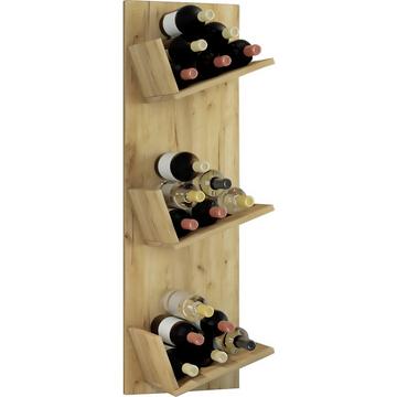 Holzregal hängend | platzsparendes Regal | Maße: 106 x B. 33 x T. 26 cm | Elegantes Regal hängend | Aufbewahrungsregal | Bücherregal | Wandboard  Wein