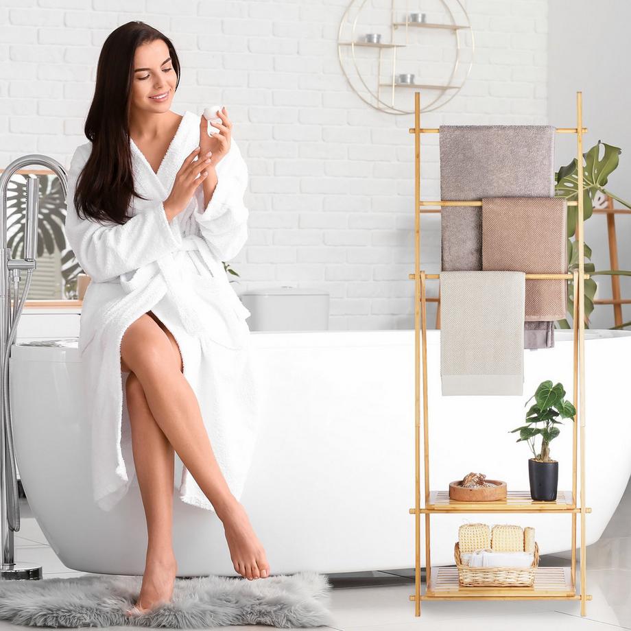 Northix  Handtuchhalter Bambus 3 Stangen 