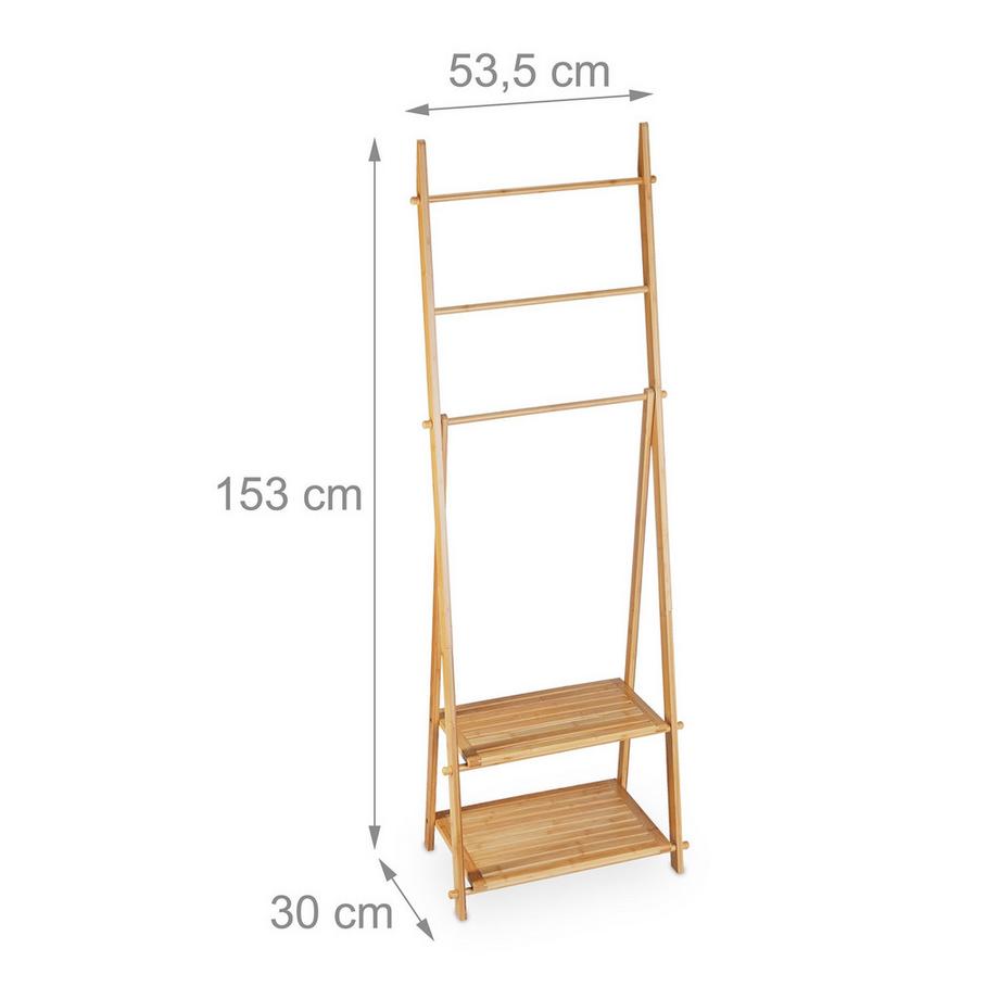 Northix  Handtuchhalter Bambus 3 Stangen 