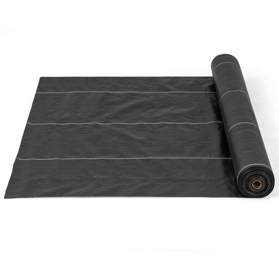 Northix  Unkrautvlies 50m² Gartenvlies gegen Unkraut Unkrautfolie PP Schwarz 25 x 2m-100 g/m² 