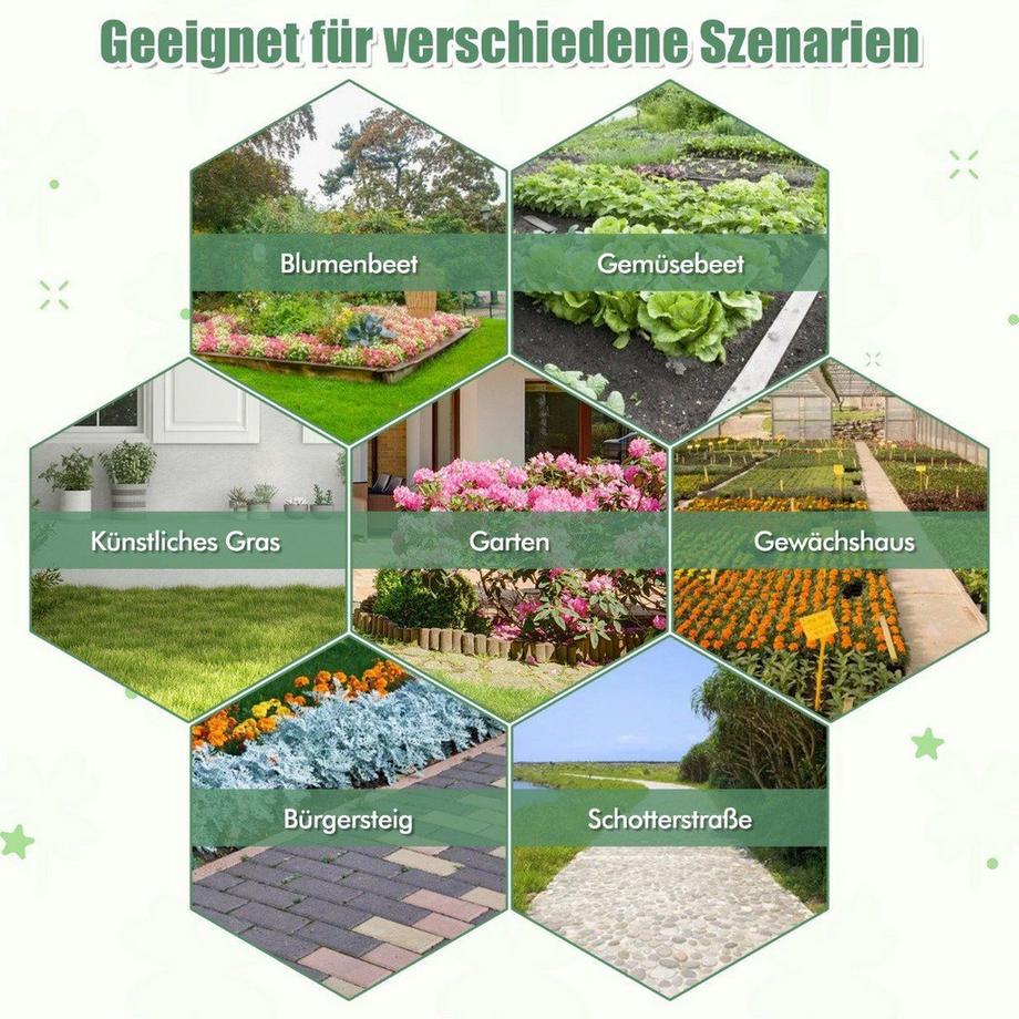 Northix  Unkrautvlies 50m² Gartenvlies gegen Unkraut Unkrautfolie PP Schwarz 25 x 2m-100 g/m² 