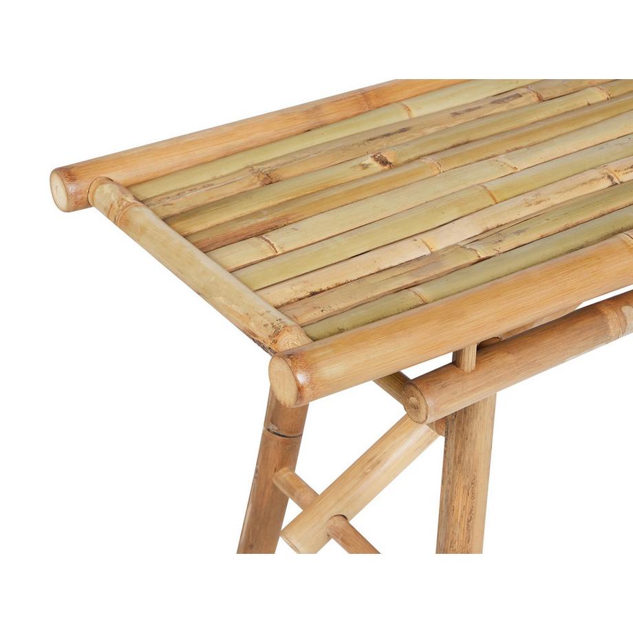 Beliani Set di 2 panche da giardino en Legno di bambù Boho TINDARI  