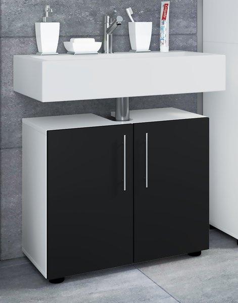 VCM Badmöbel Badunterschrank Waschbeckenunterschrank Badezimmer Flandu ll Drehtüren  