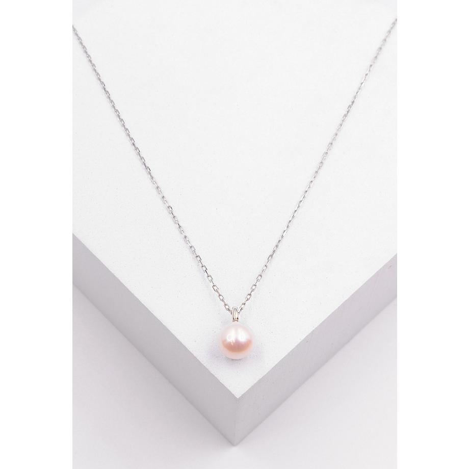 MUAU Schmuck  Anhänger Weissgold 750 Süsswasserperle 7.5-8mm 