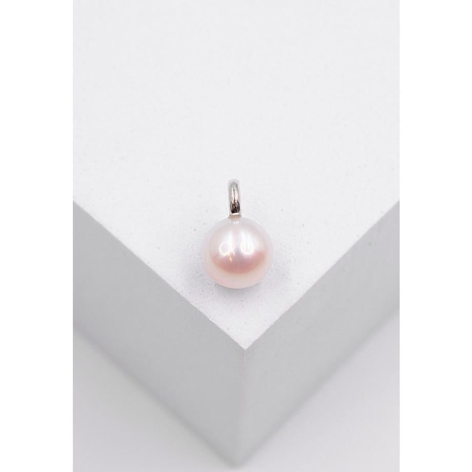 MUAU Schmuck  Anhänger Weissgold 750 Süsswasserperle 7.5-8mm 