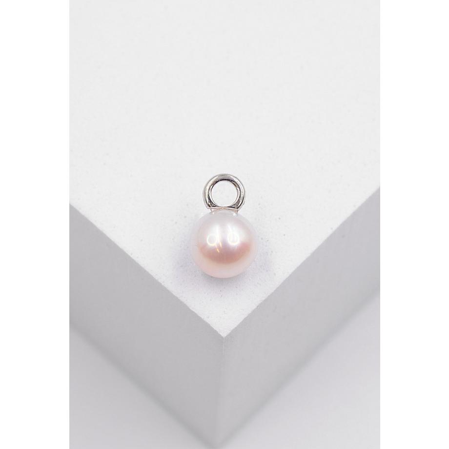 MUAU Schmuck  Anhänger Weissgold 750 Süsswasserperle 7.5-8mm 