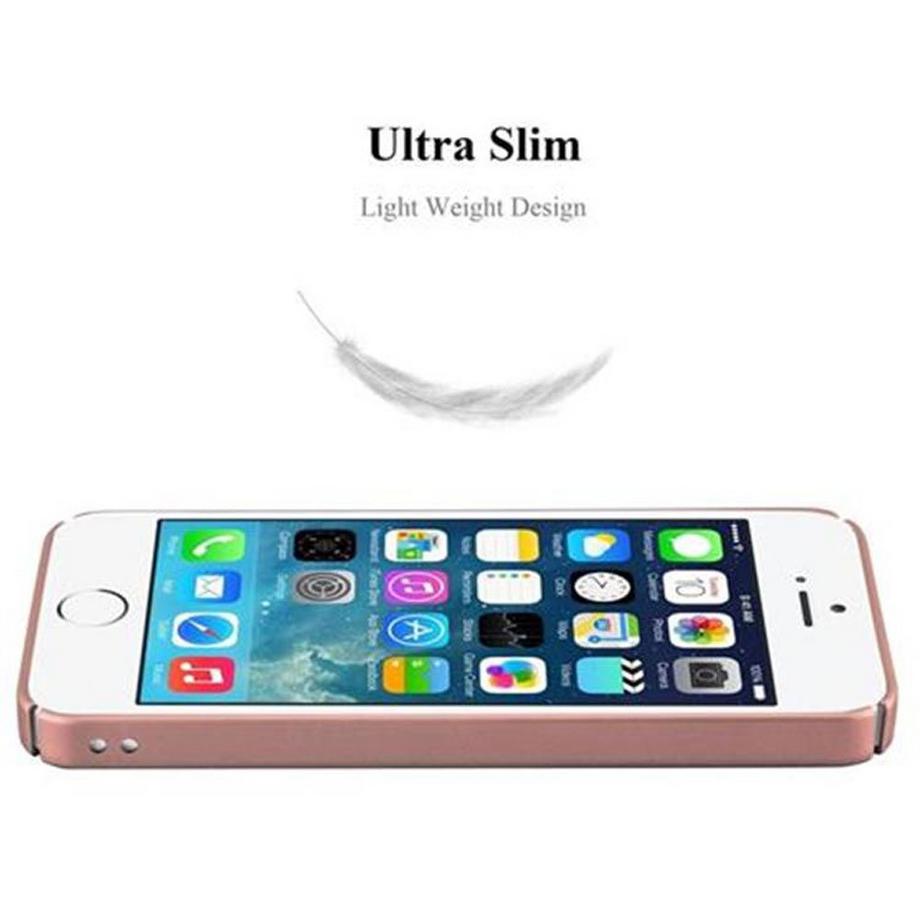 Cadorabo  Hülle für Apple iPhone 5 / 5S / SE 2016 Hard Case in Metall Optik 