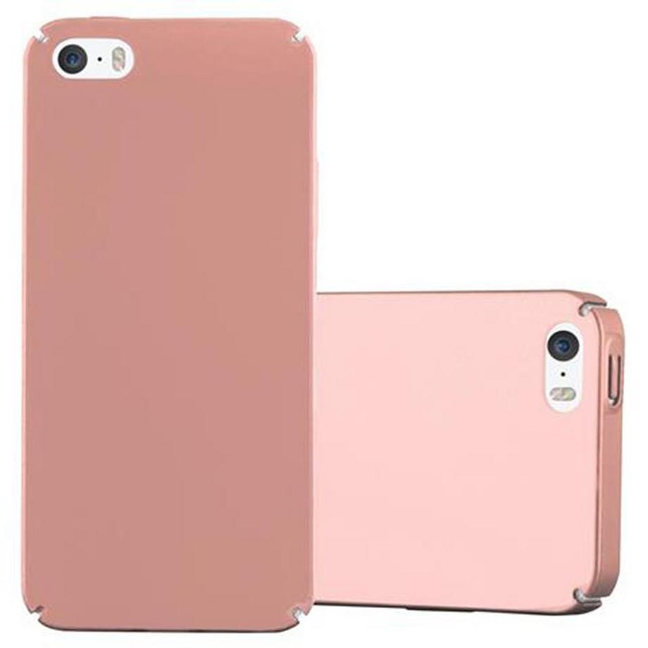 Cadorabo  Hülle für Apple iPhone 5 / 5S / SE 2016 Hard Case in Metall Optik 