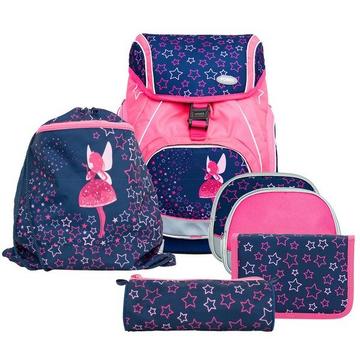 FUNKI Schulthek-Set Flexy-Bag 6040.611 Neon Edition Pink Fairy 6-tlg.