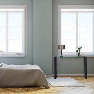 Northix Tavolo consolle con piano in vetro  