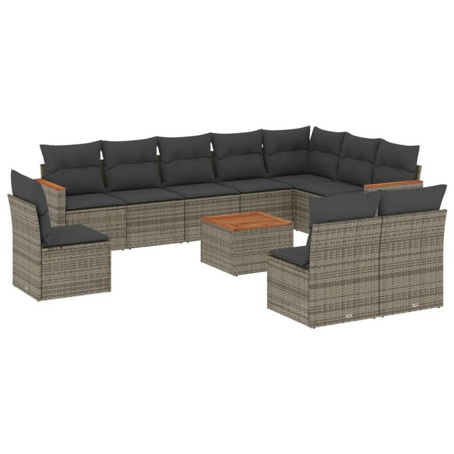 set divano da giardino Polirattan