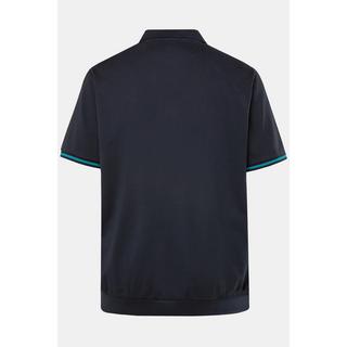 JP1880  Poloshirt, Bauchfit, Jersey, Streifenbündchen 