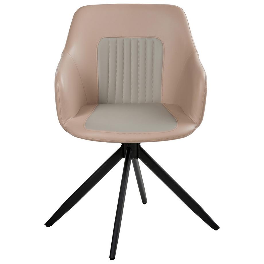 Beliani Esszimmerstuhl 2er Set aus Kunstleder  LIKELY  