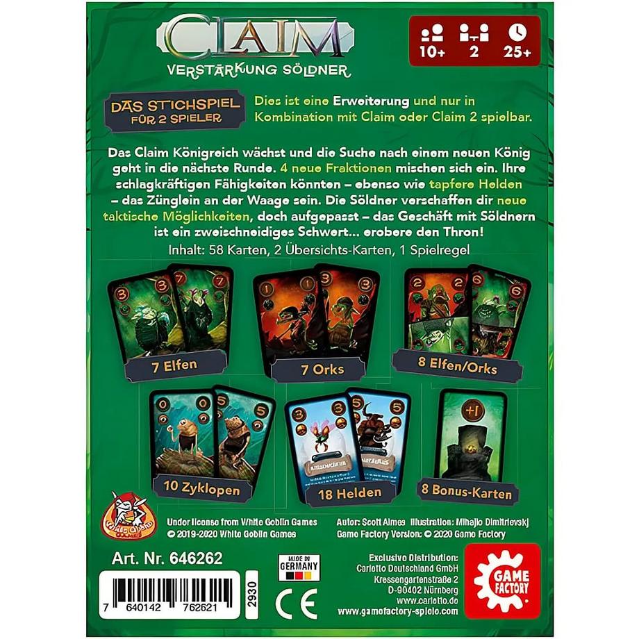 Game Factory  Strategie Claim Verstärkung: Söldner (DE) 