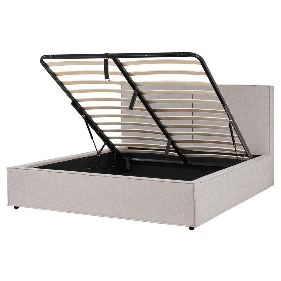 Beliani Lit ottoman en Tissu Moderne MOISSAC  