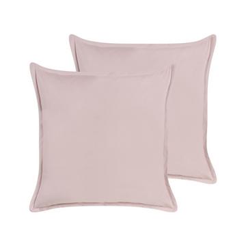 Lot de 2 coussins en Velours Moderne EUSTOMA