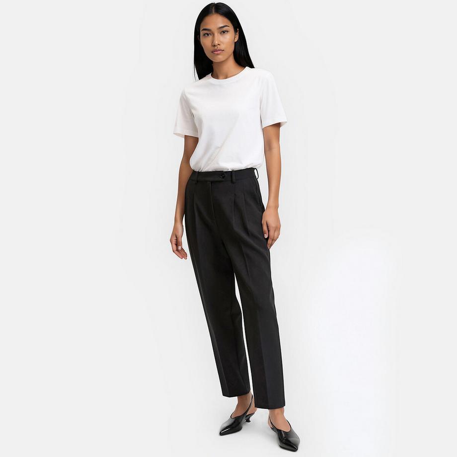 La Redoute Collections Pantalon cigarette à pinces  