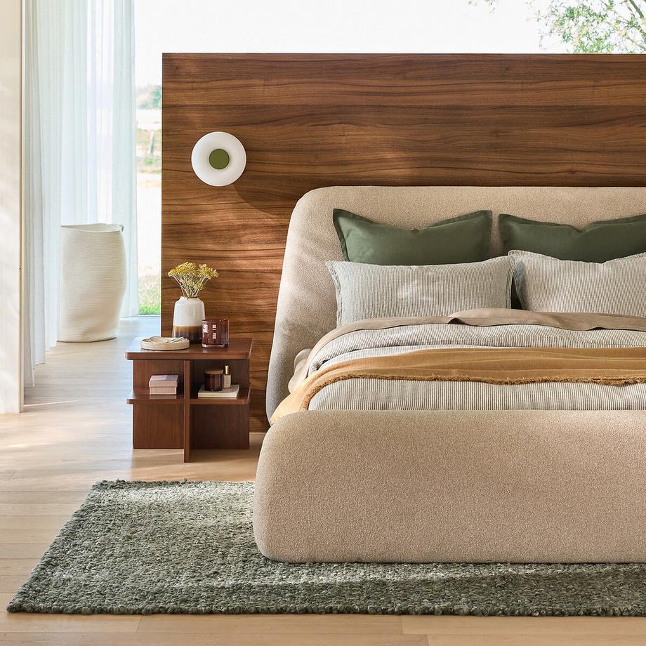 La Redoute Intérieurs Nachttisch mit Walnussfurnier  